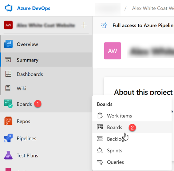 Alterar configurações do projeto